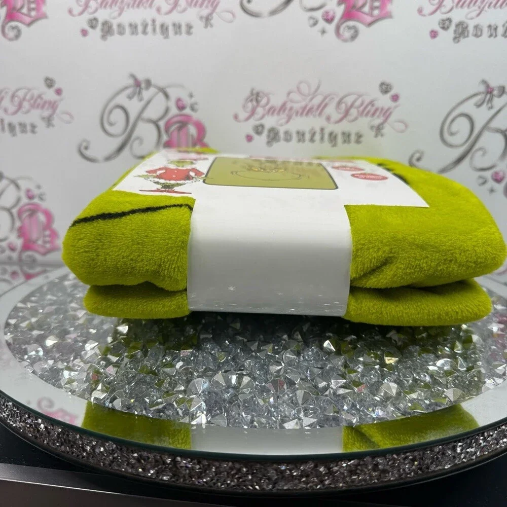 The Grinch blanket brand new Christmas neon green Silky Soft Throw Blanket